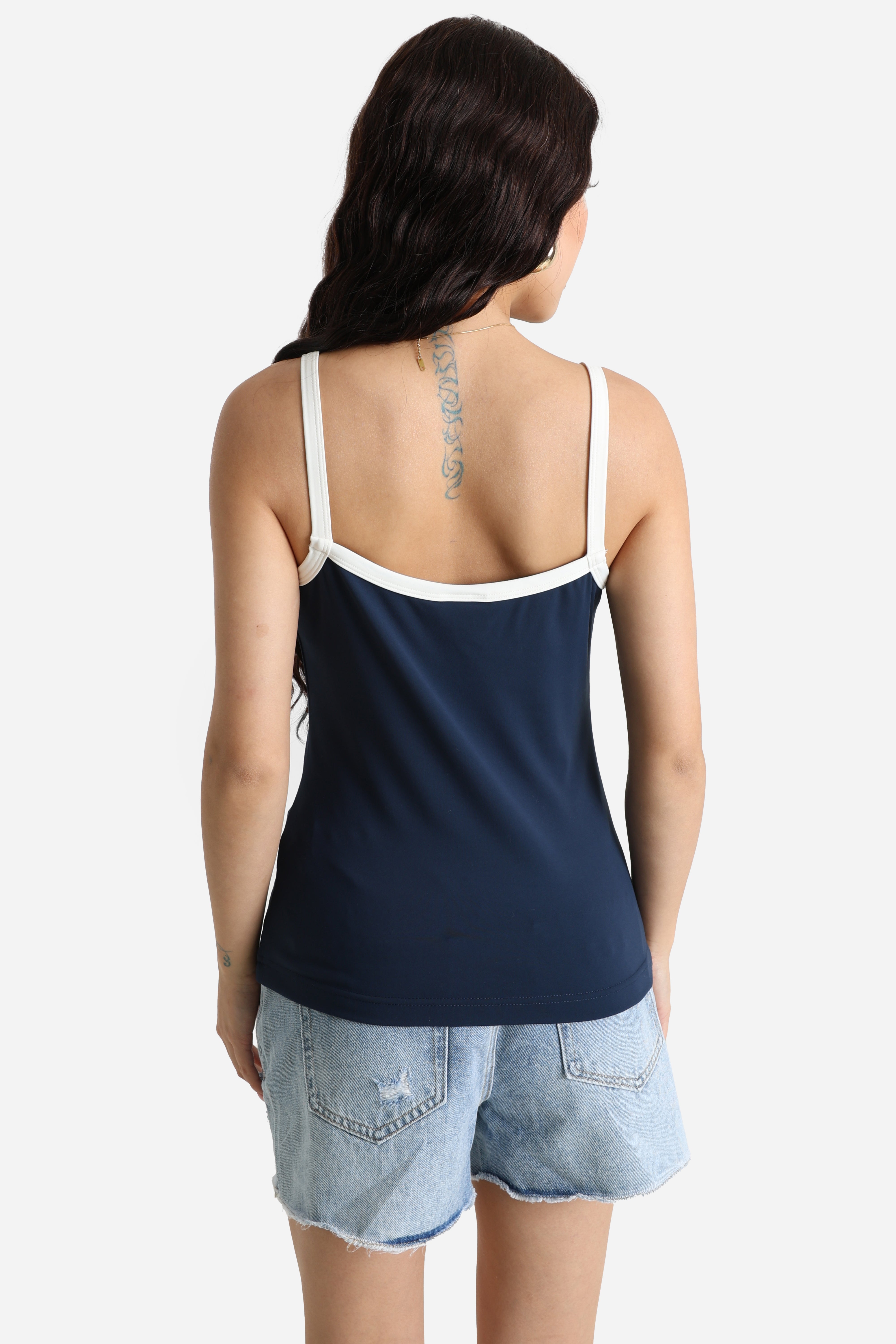 Spaghetti strap top - Navy