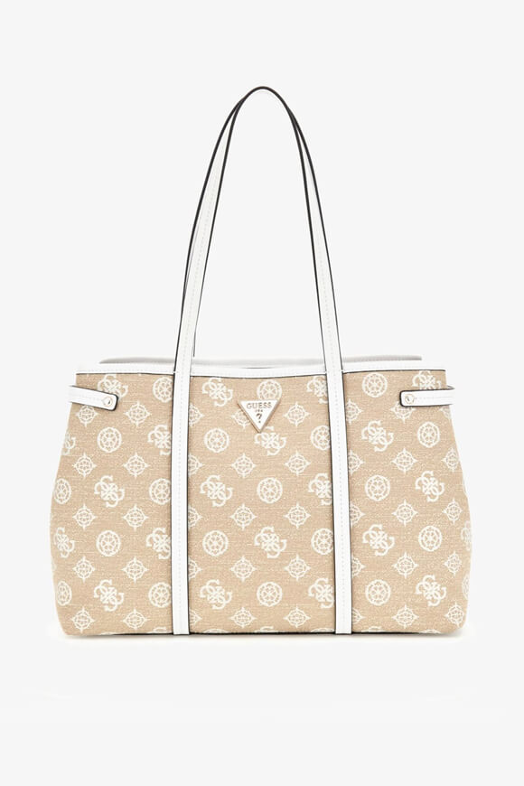 Beyza shopper - Beige + White