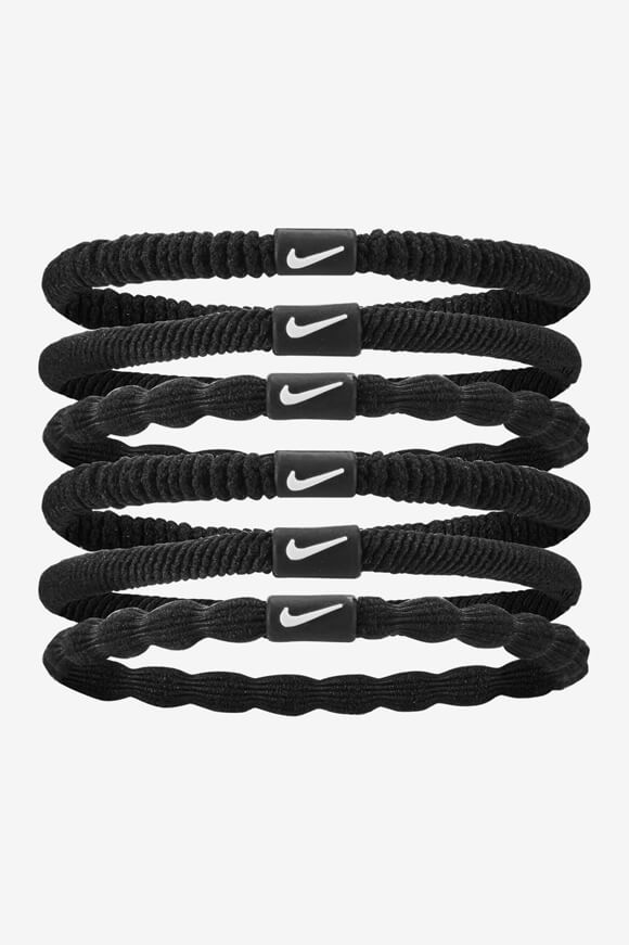 Sechserpack Haargummis - Black