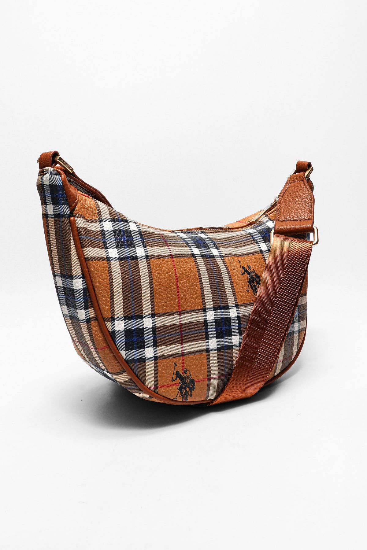 Benton borsa a tracolla - Plaid Tan
