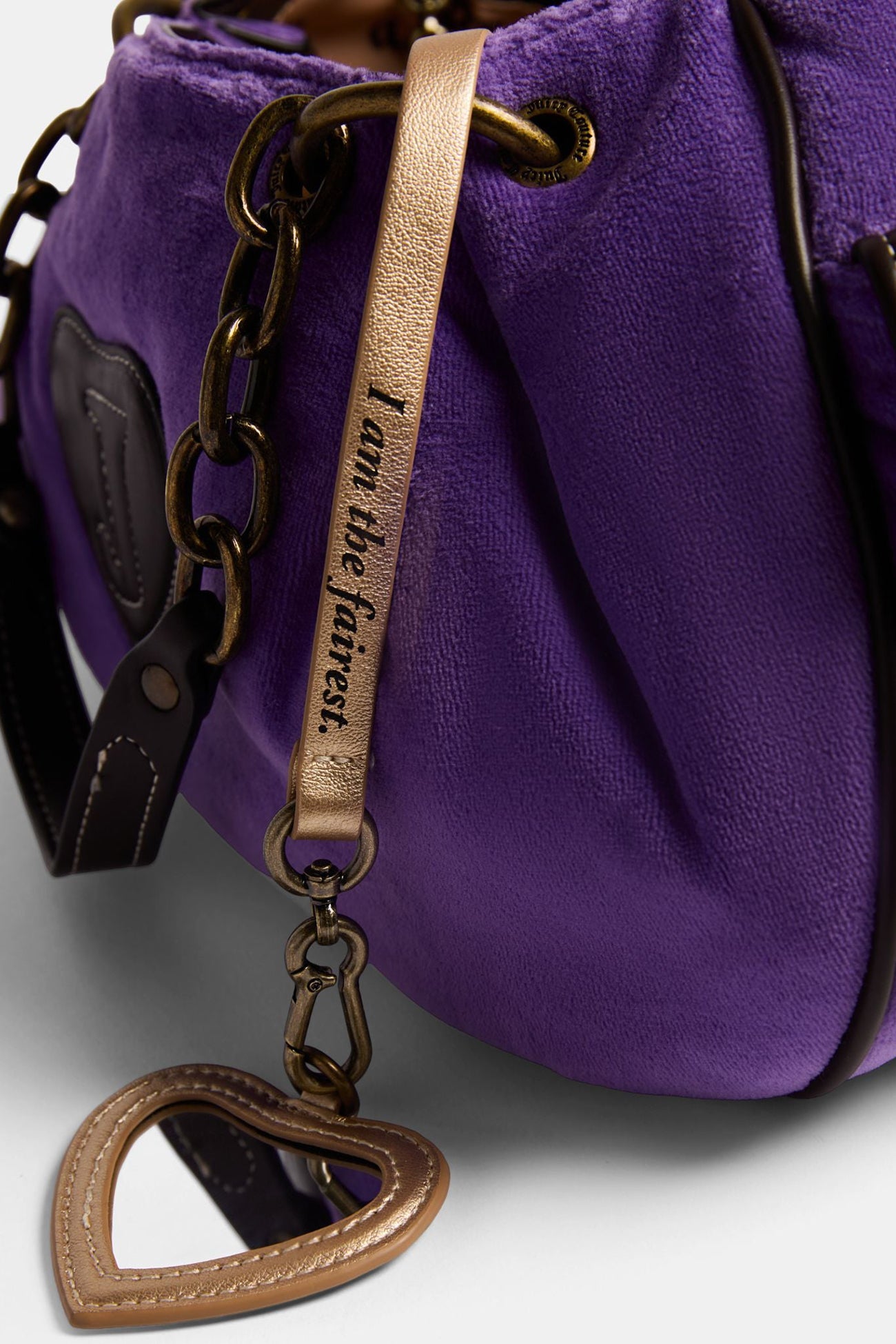 Samt Handtasche - Ultraviolet