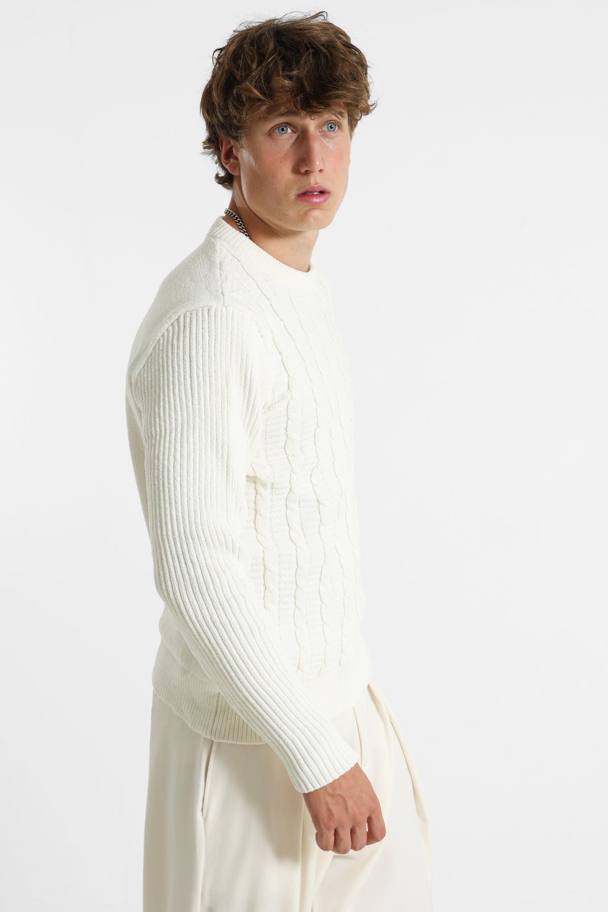 Maglione in maglia - Offwhite
