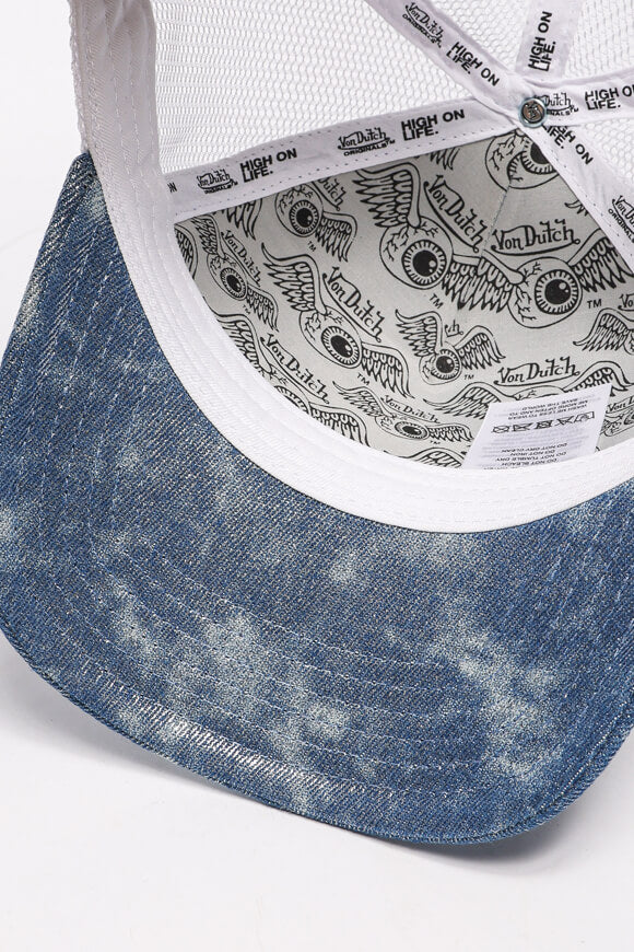 Newark Trucker Cap / Snapback - Denim Blue + White