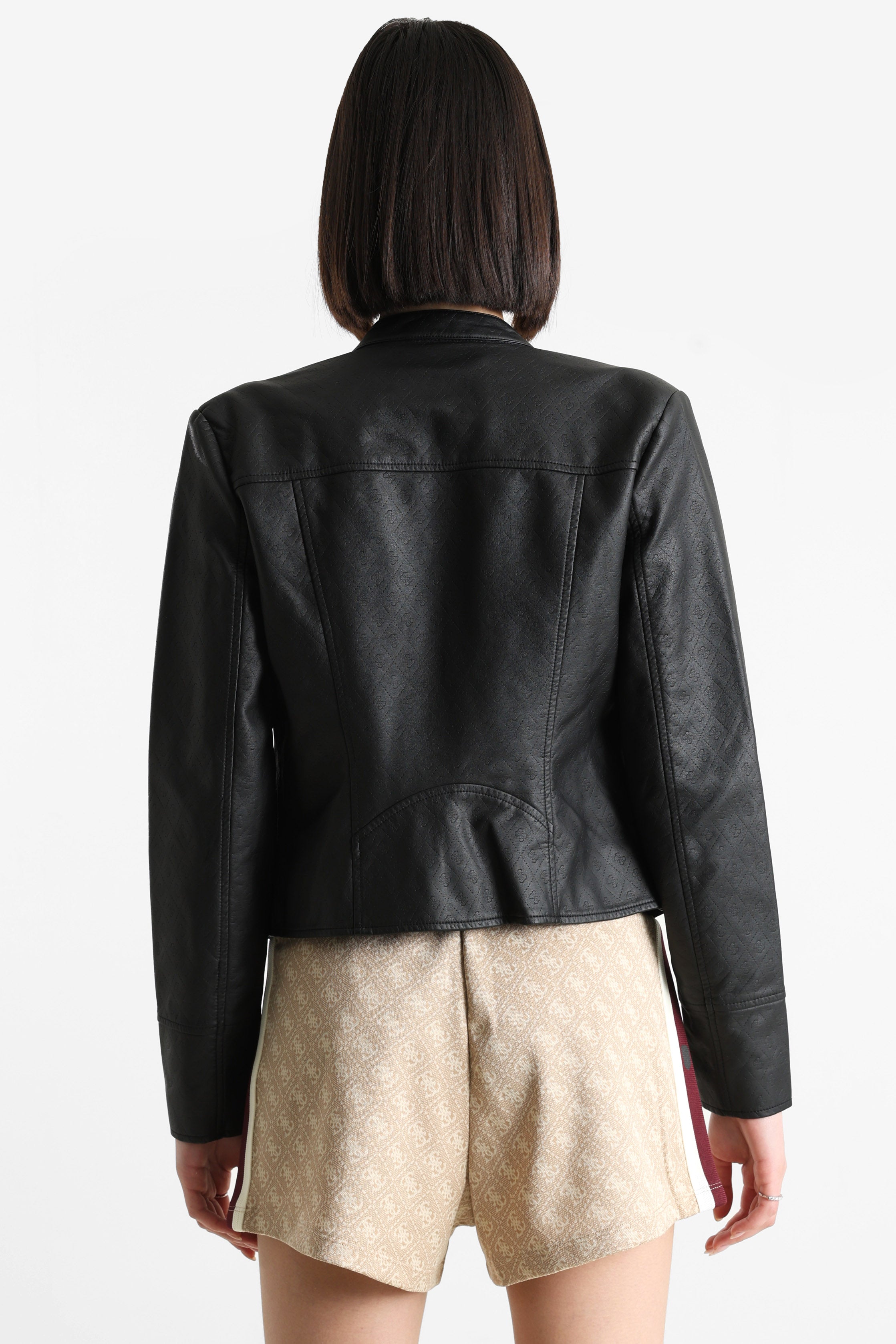 Kunstlederjacke - Black