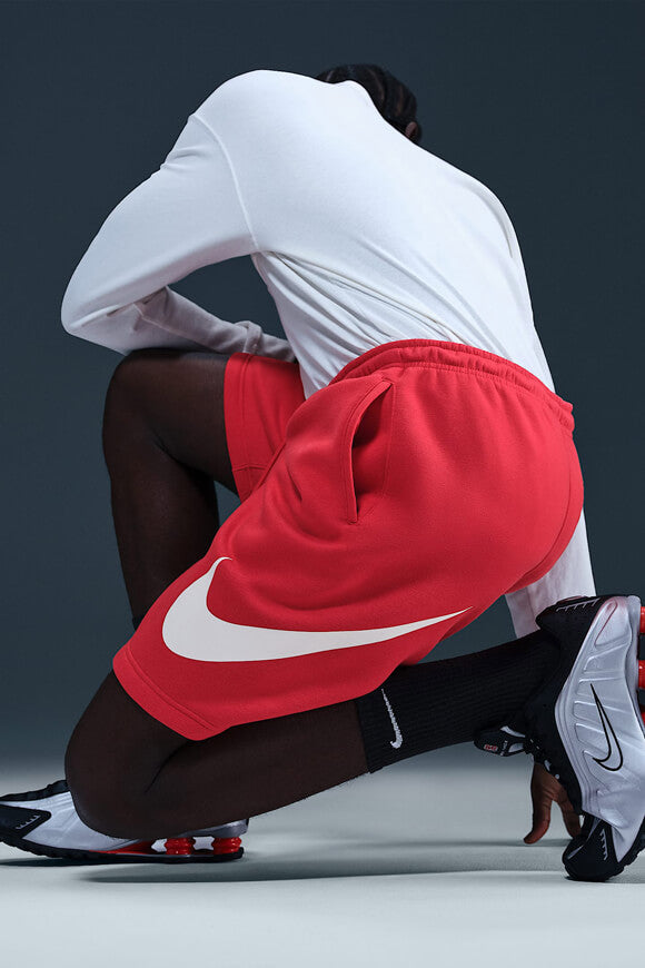 Pantaloncini da bagno in pile Club - Rosso Università