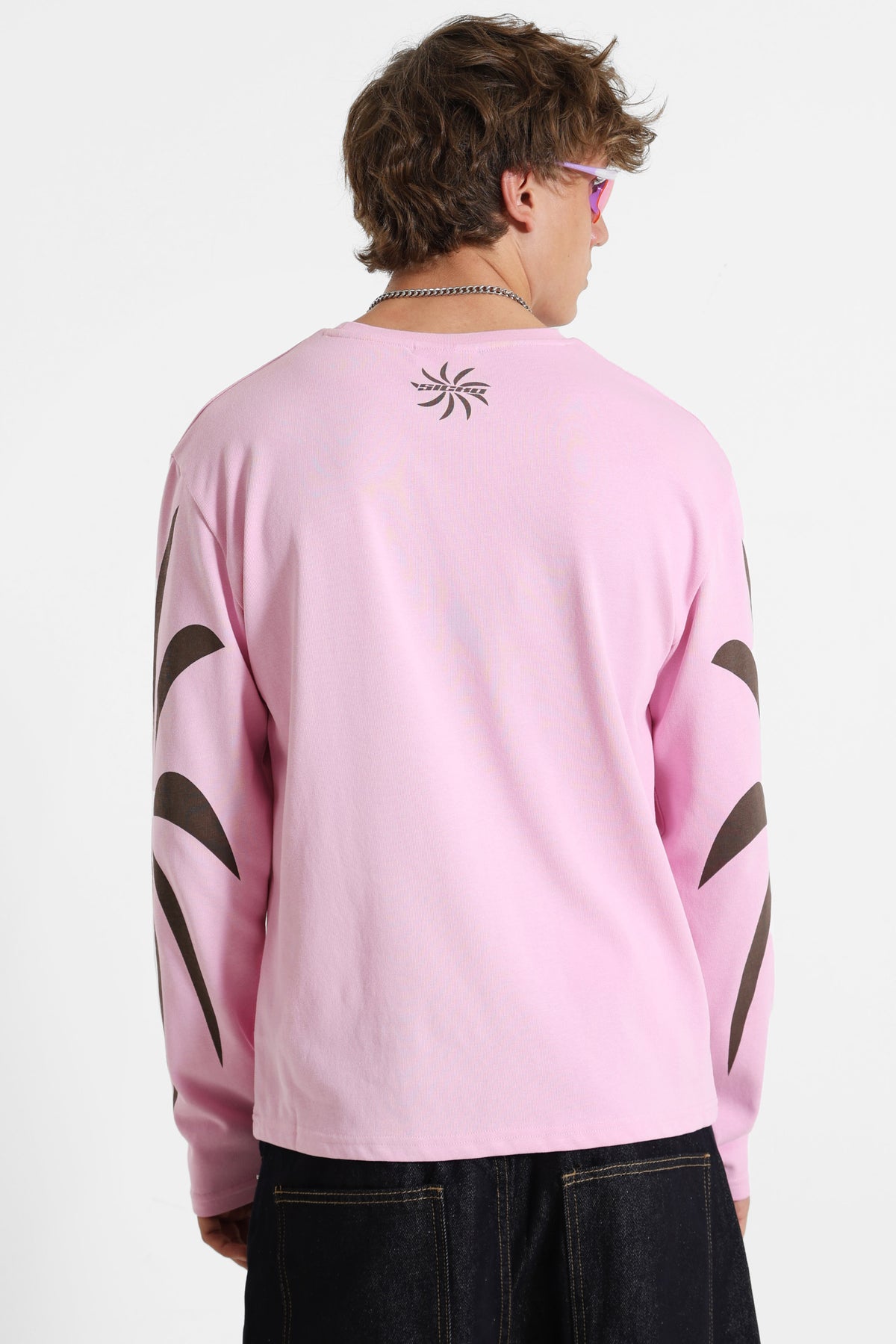 Shirt manches longues - Rose + Brun