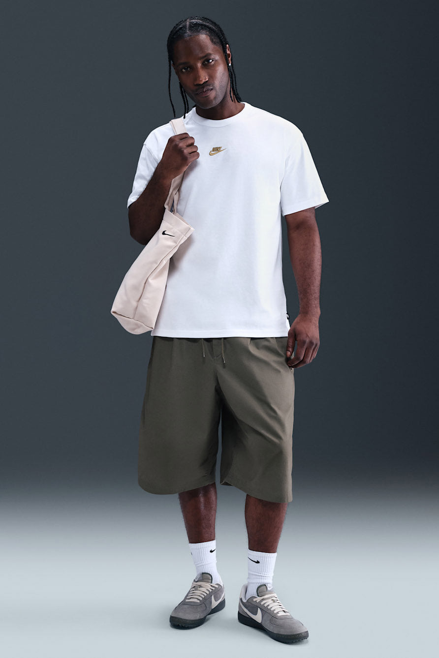 Premium Essentials Oversize T-Shirt - White + Gold