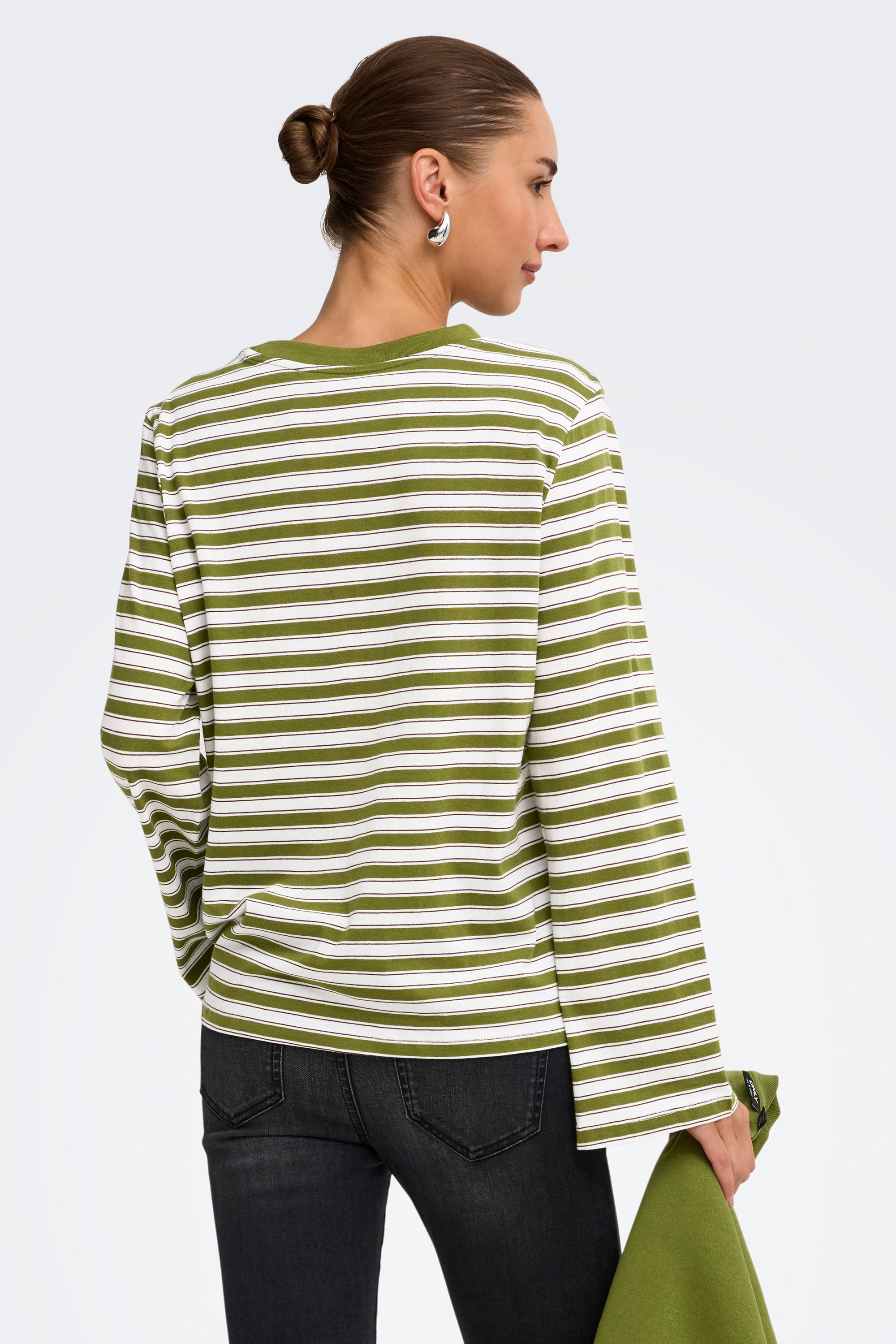 Camicia ONLLUNA ampia a maniche lunghe - Avocado + Potting Soil