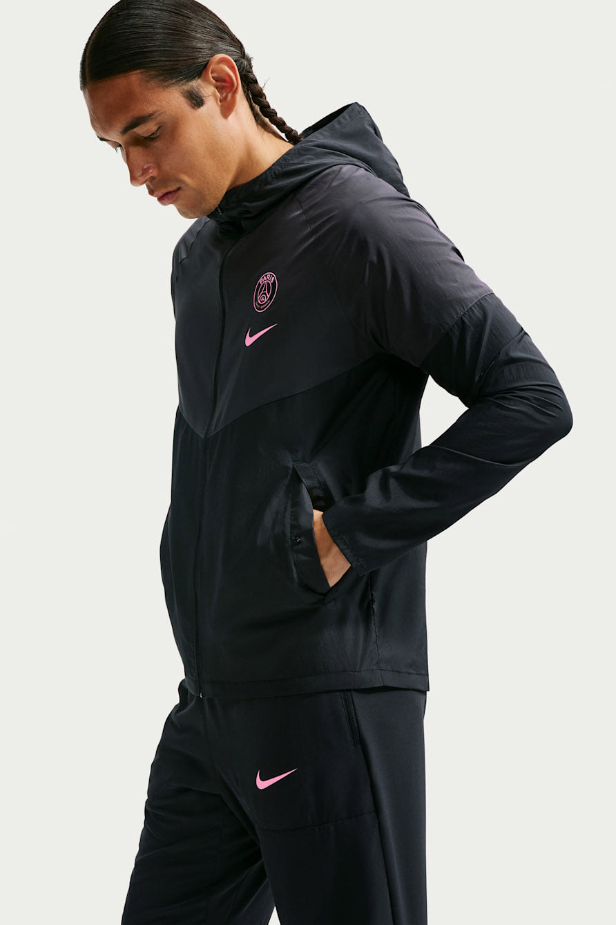 Paris Saint-Germain veste de survêtement - Black + Pink Beam