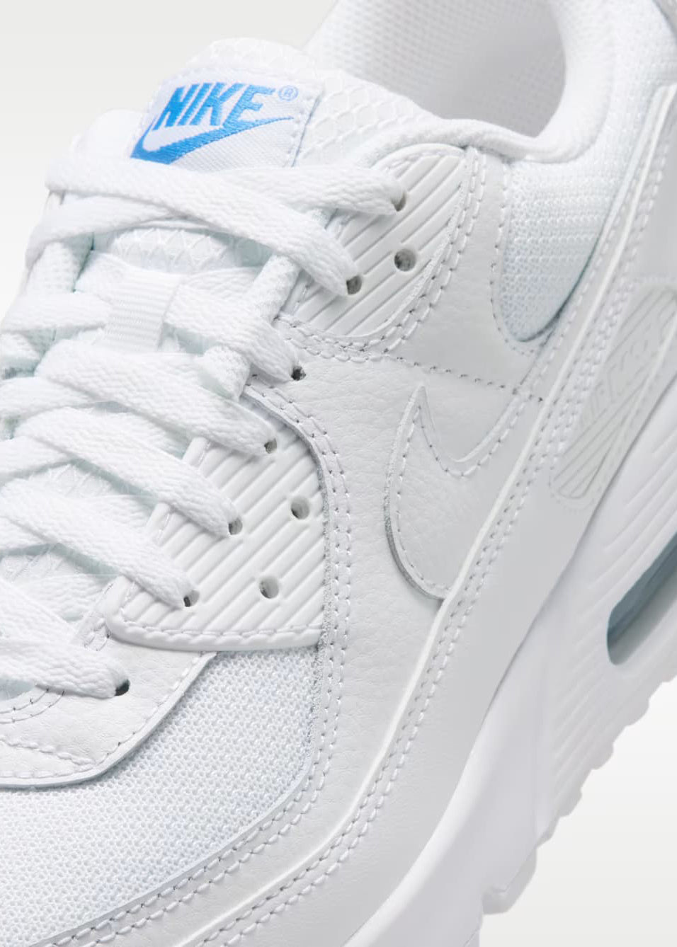 Air Max 90 Sneaker - White + Blue Crystal