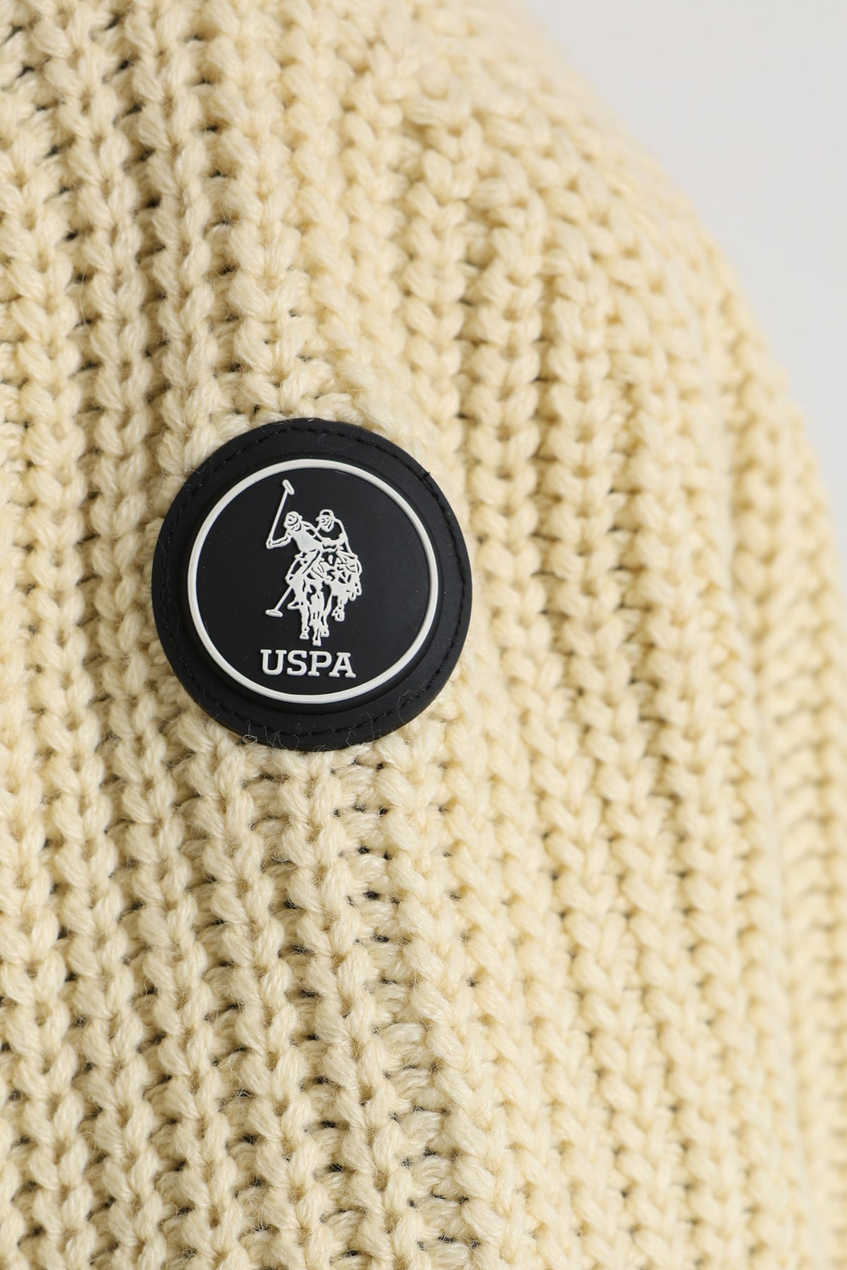 Crest knitted jacket - Light Beige