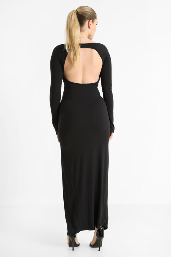 Neckholder Maxikleid - Schwarz