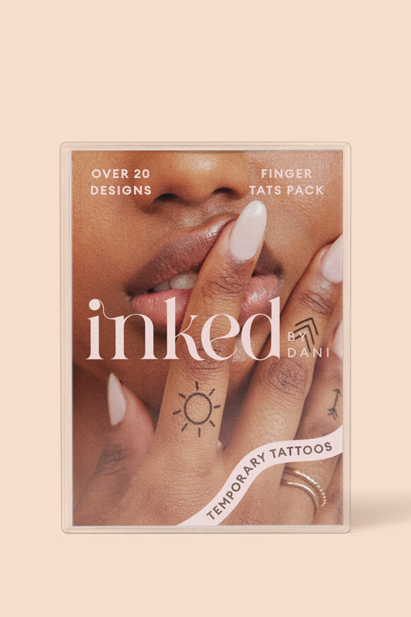 Finger Tats tattoos éphémères - Black + Red