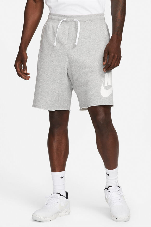 Club Alumni Sweatshorts - Grey Heather + White