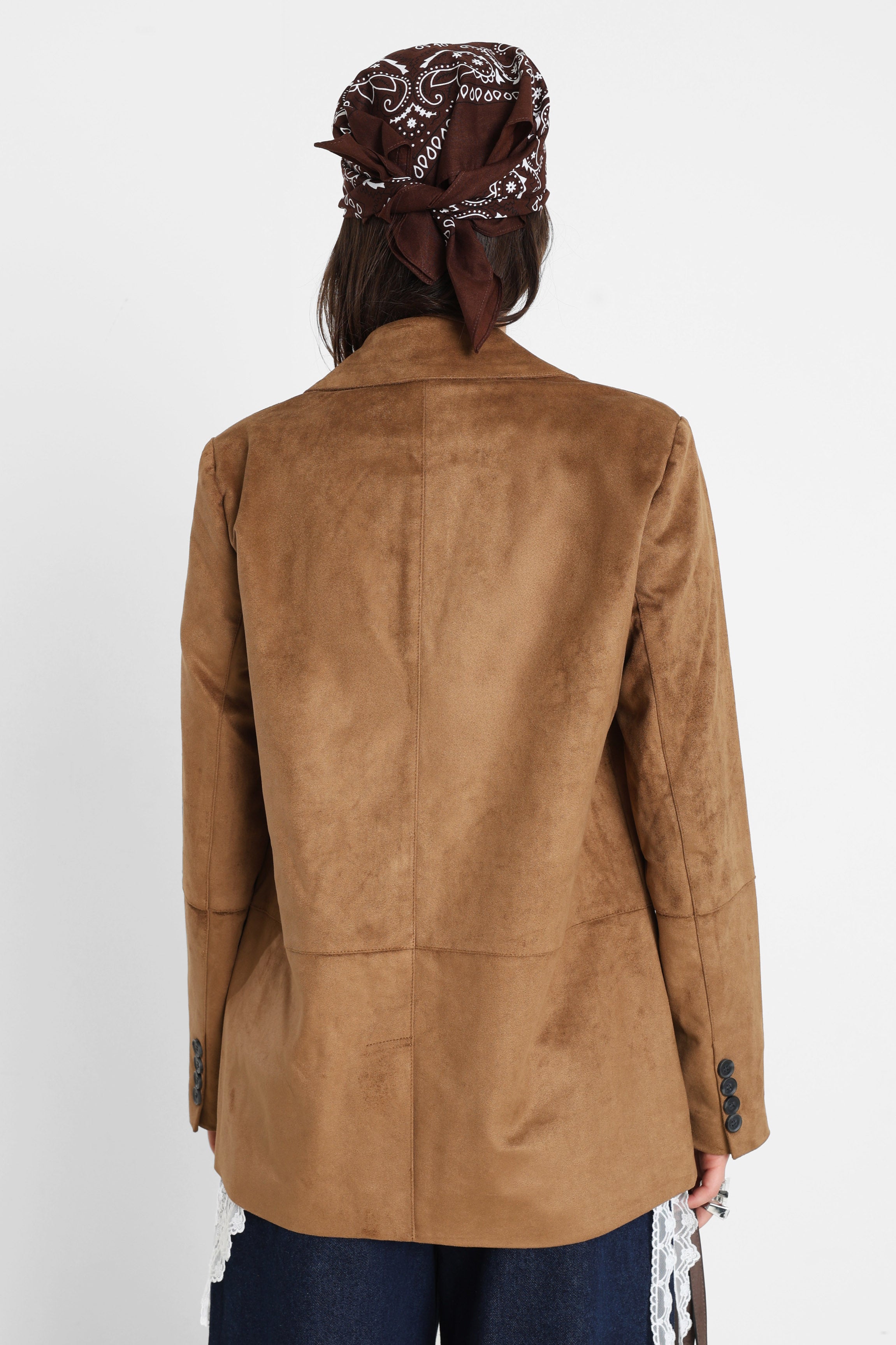 ONLTULIP Kunstwildleder Blazer - Cognac