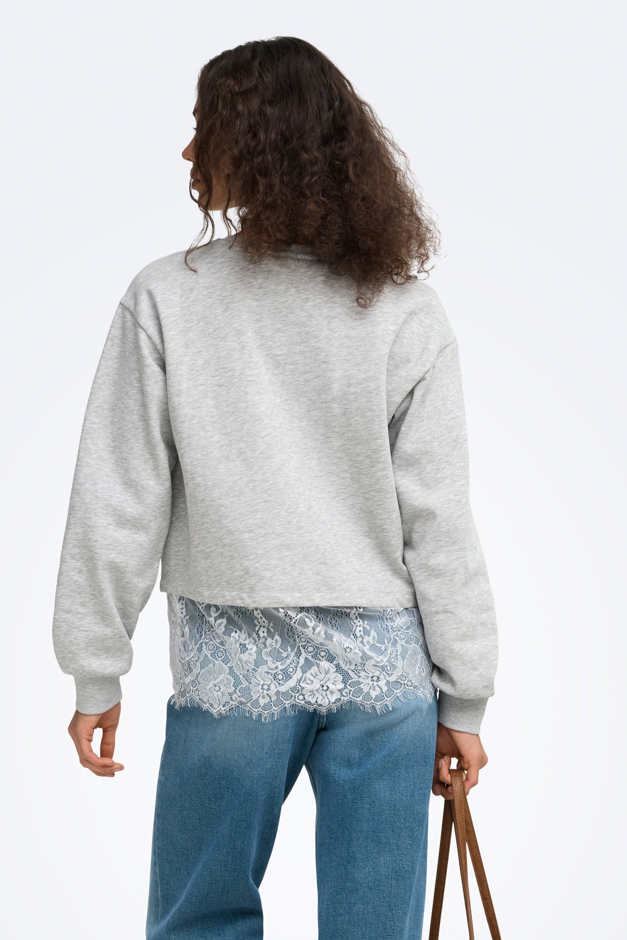 ONLMIMI Sweatshirt - Light Grey Melange
