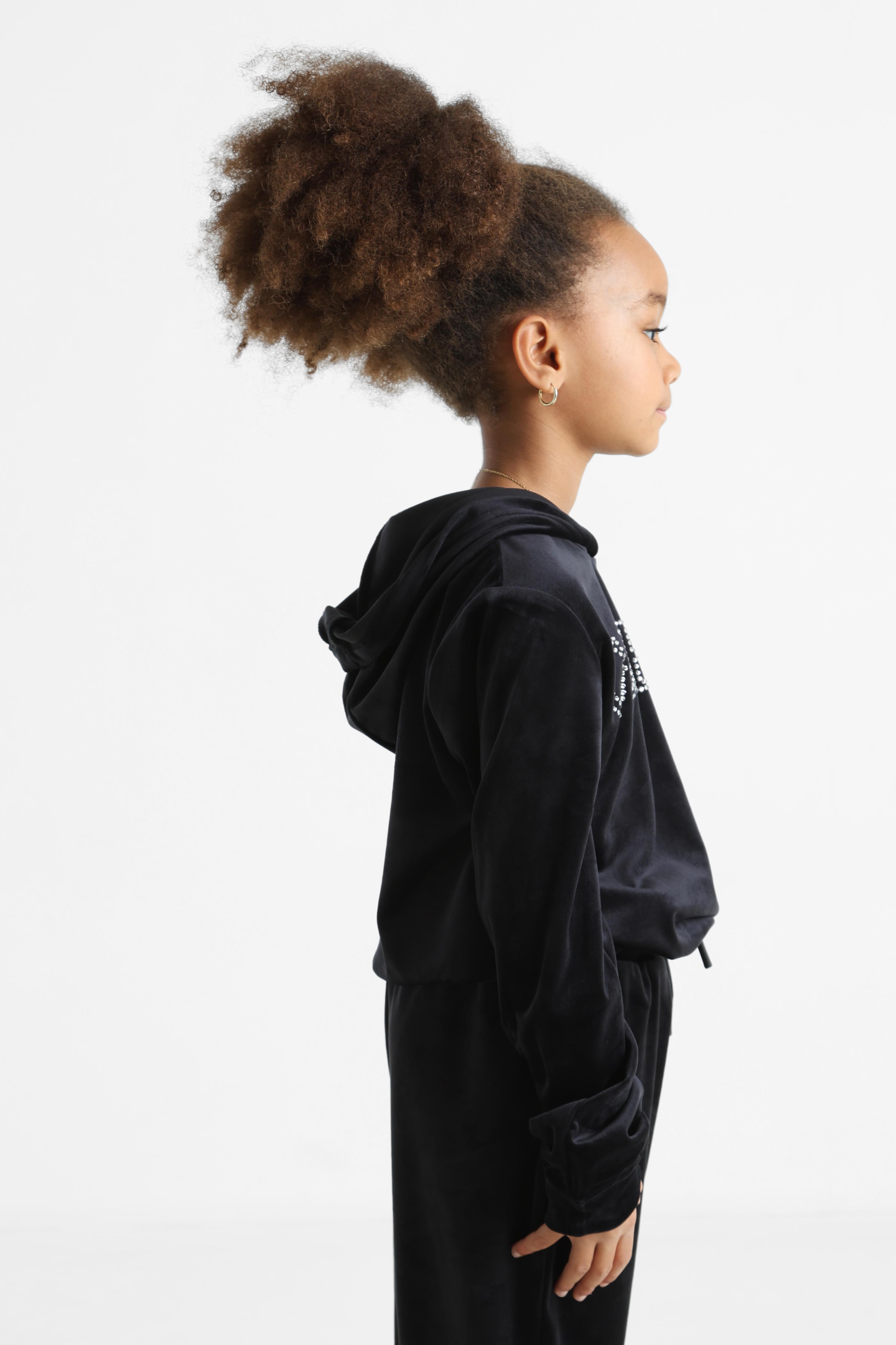 Samtoberteil - Jet Black