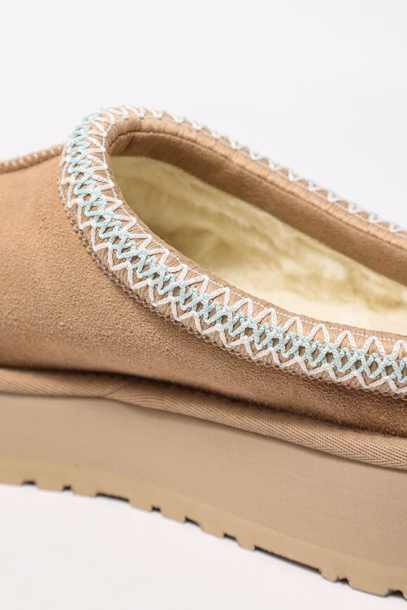 Tazz gefütterte Plateau Slippers - Sand