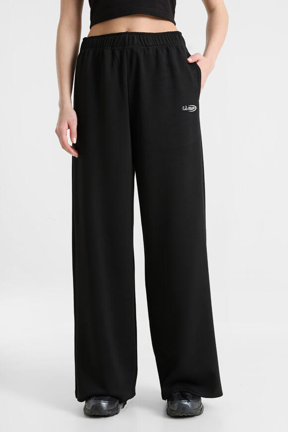 Wide Leg Hose - Schwarz