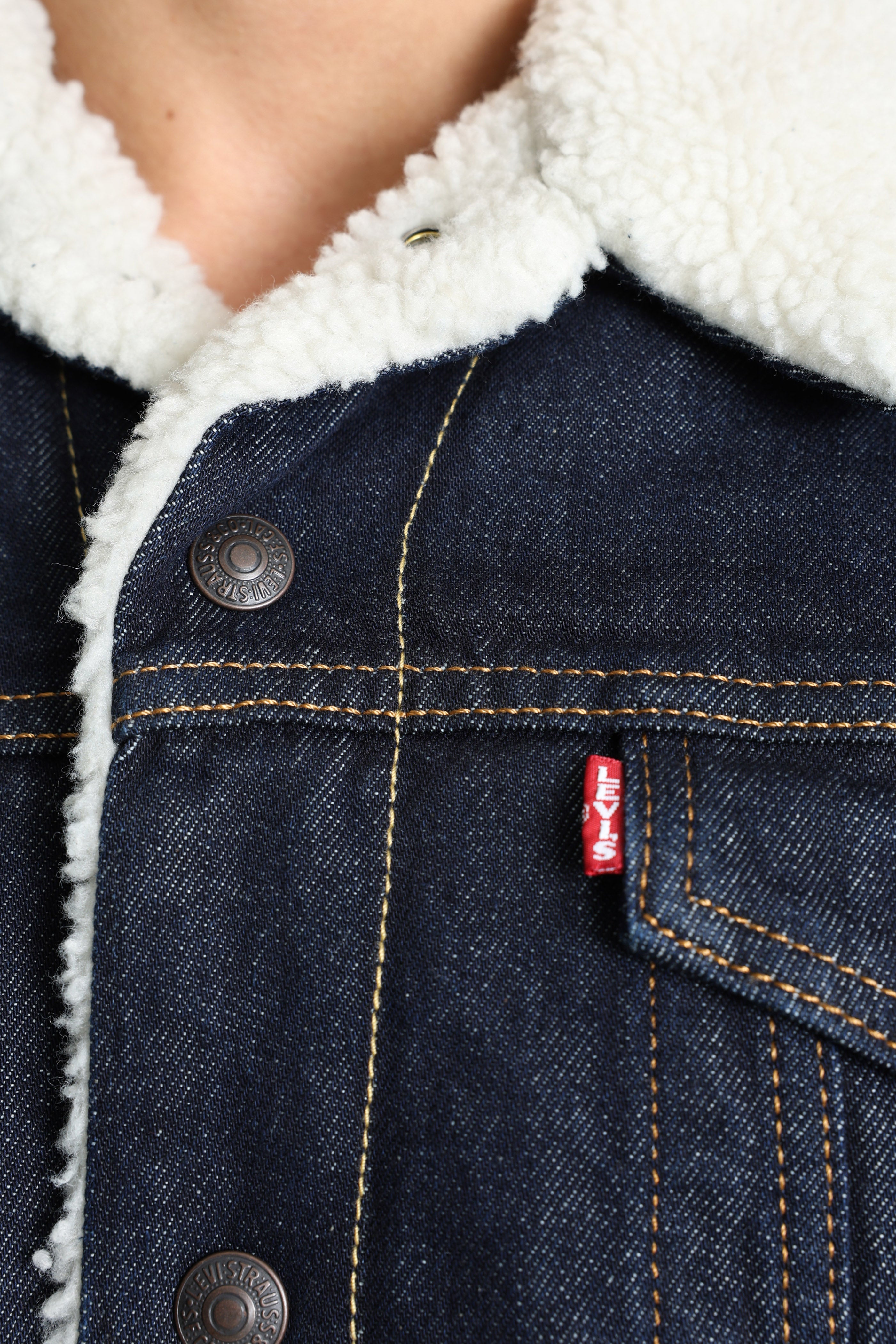 Type 3 Sherpa Trucker - Dark Wash
