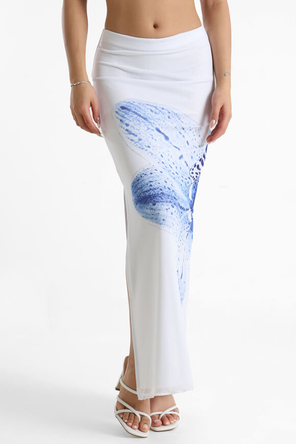 Maxi gonna a rete - bianco