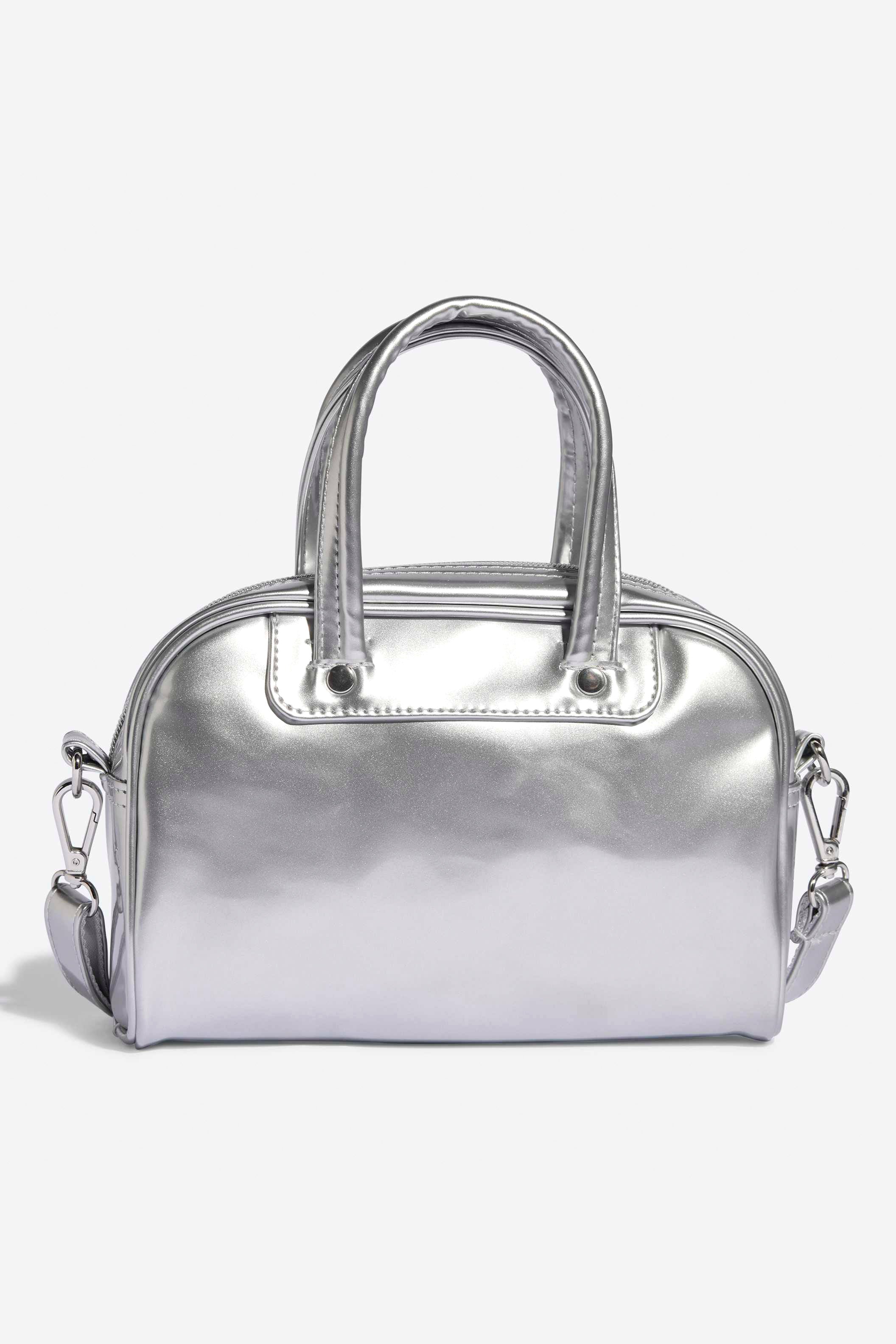 Borsa a mano/tracolla in vinile Adicolor - Argento metallizzato