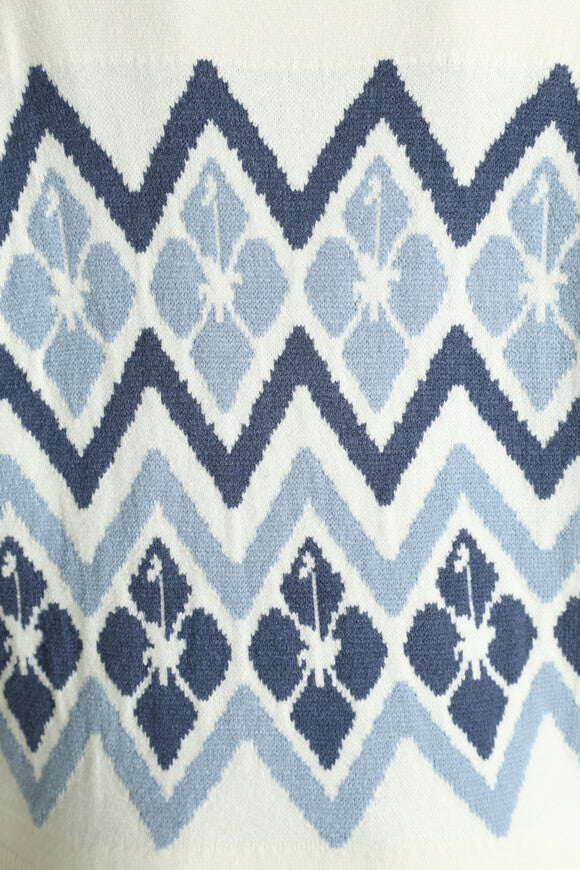 Oversized knitted sweater - Egret