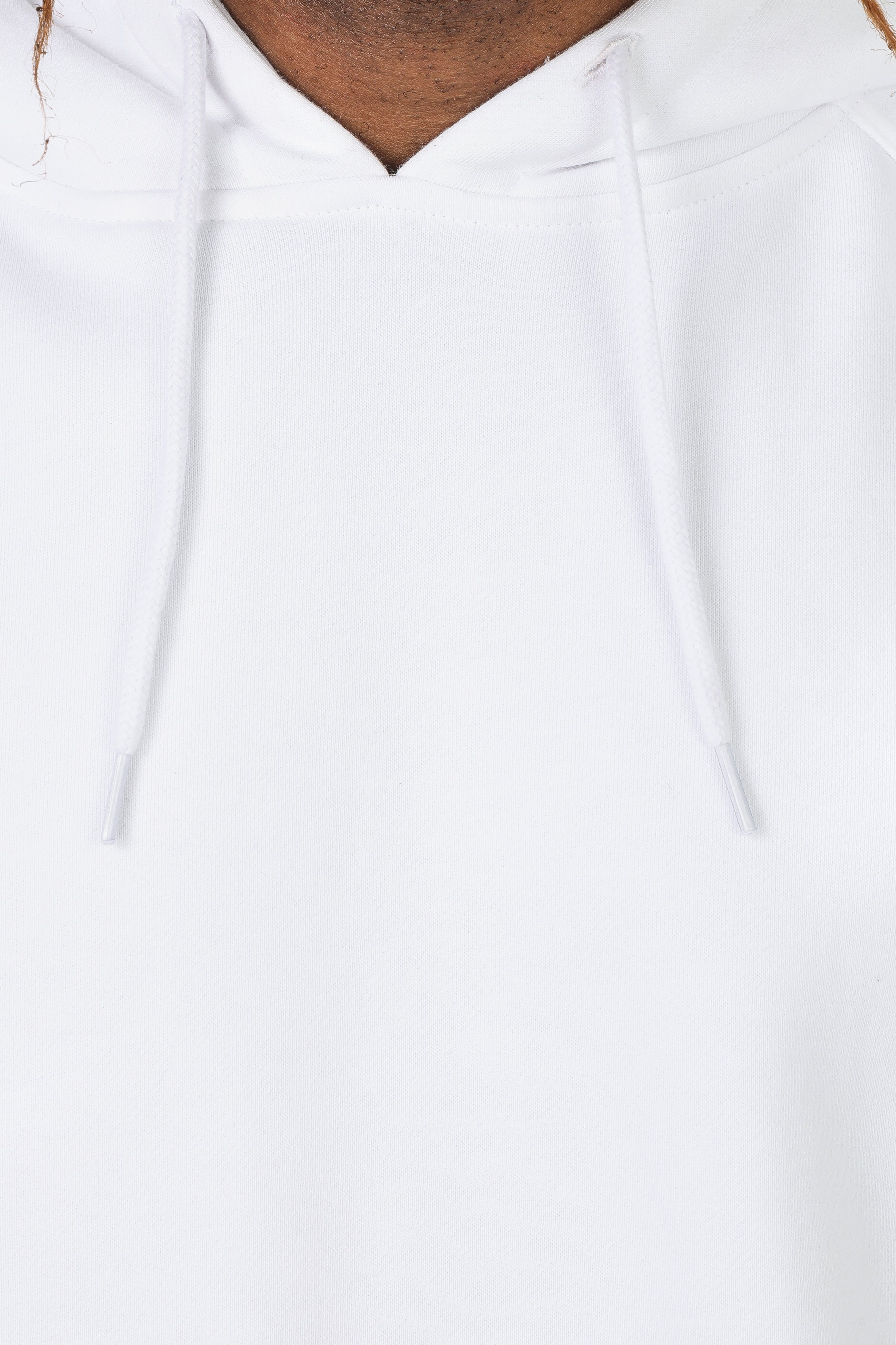 Felpa oversize con cappuccio - bianco