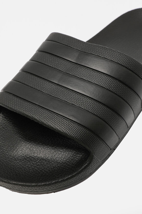 Adilette Aqua Pantoletten - Core Schwarz