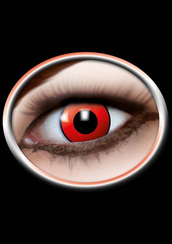 Lentilles de couleur - Rouge Manson