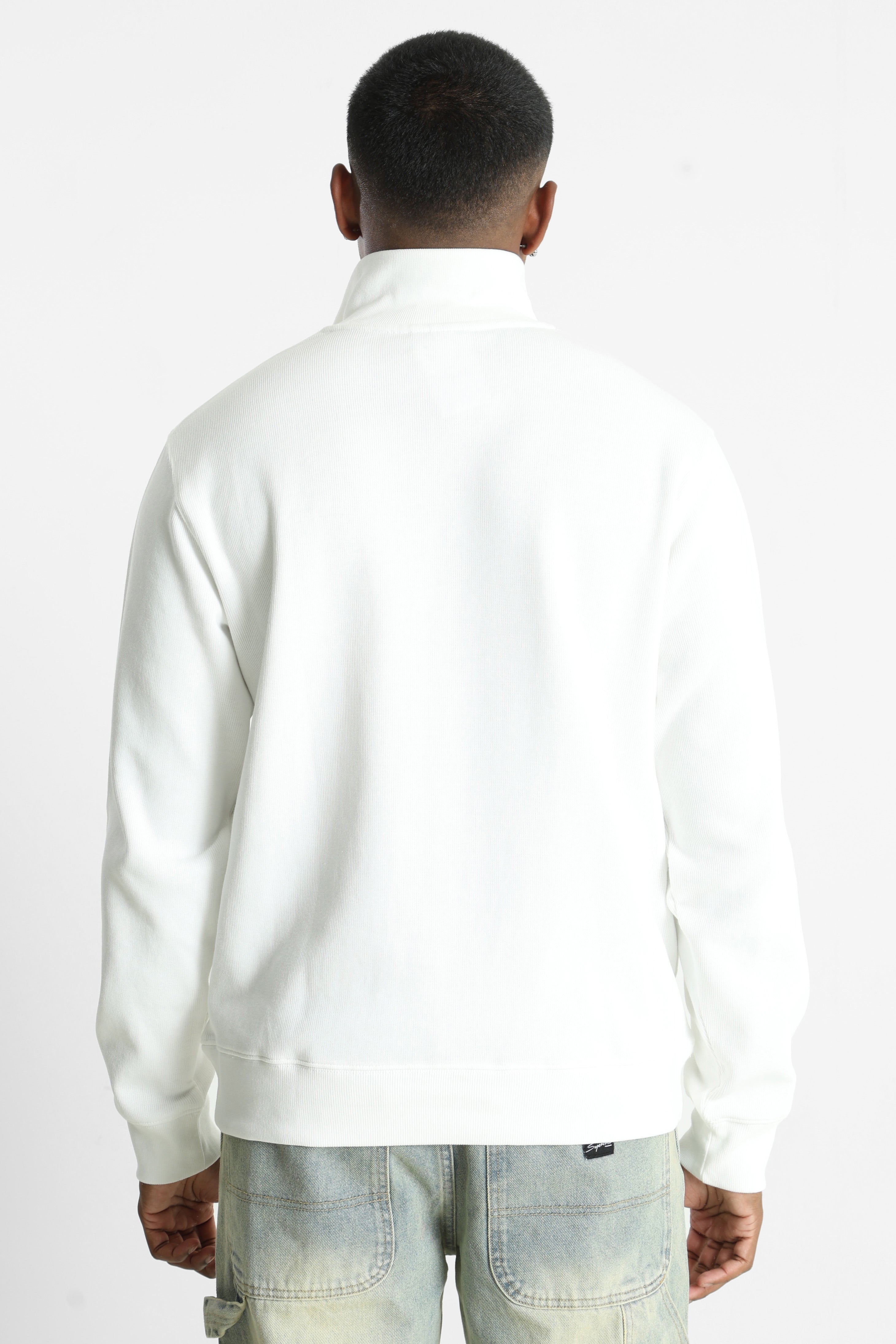 Gerippter Feinstrickpullover - Flour