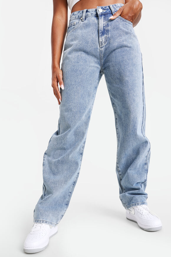 Straight Leg Jeans - Hellblau