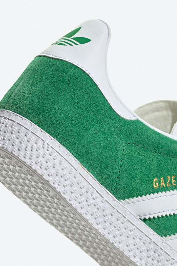 Gazelle Sneaker - Green + Footwear White + Gold Metallic