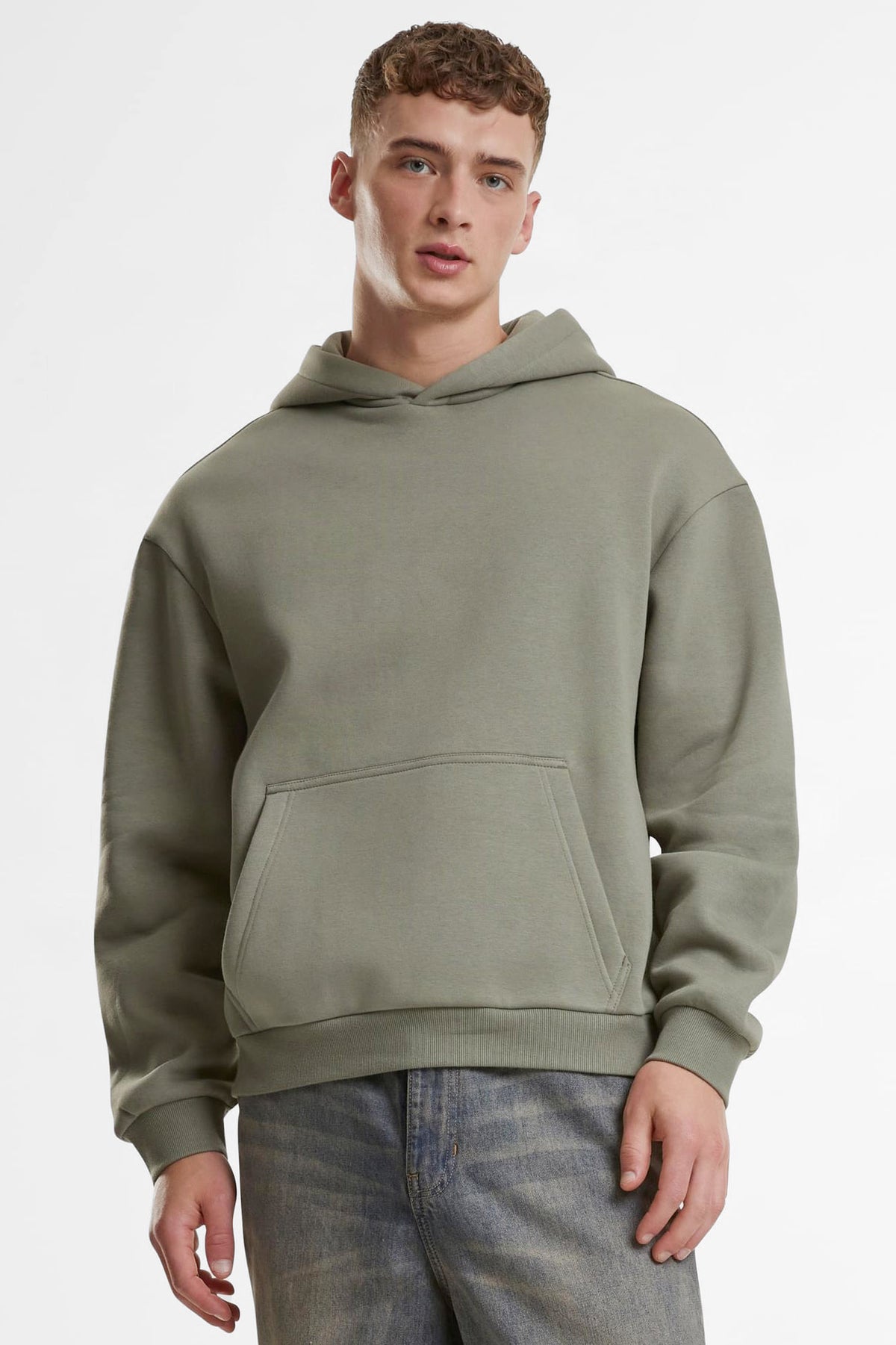 Fluffy Kapuzensweatshirt - Paleolive
