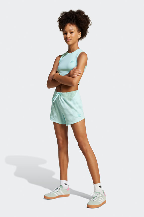 Short à côtes - Semi Flash Aqua