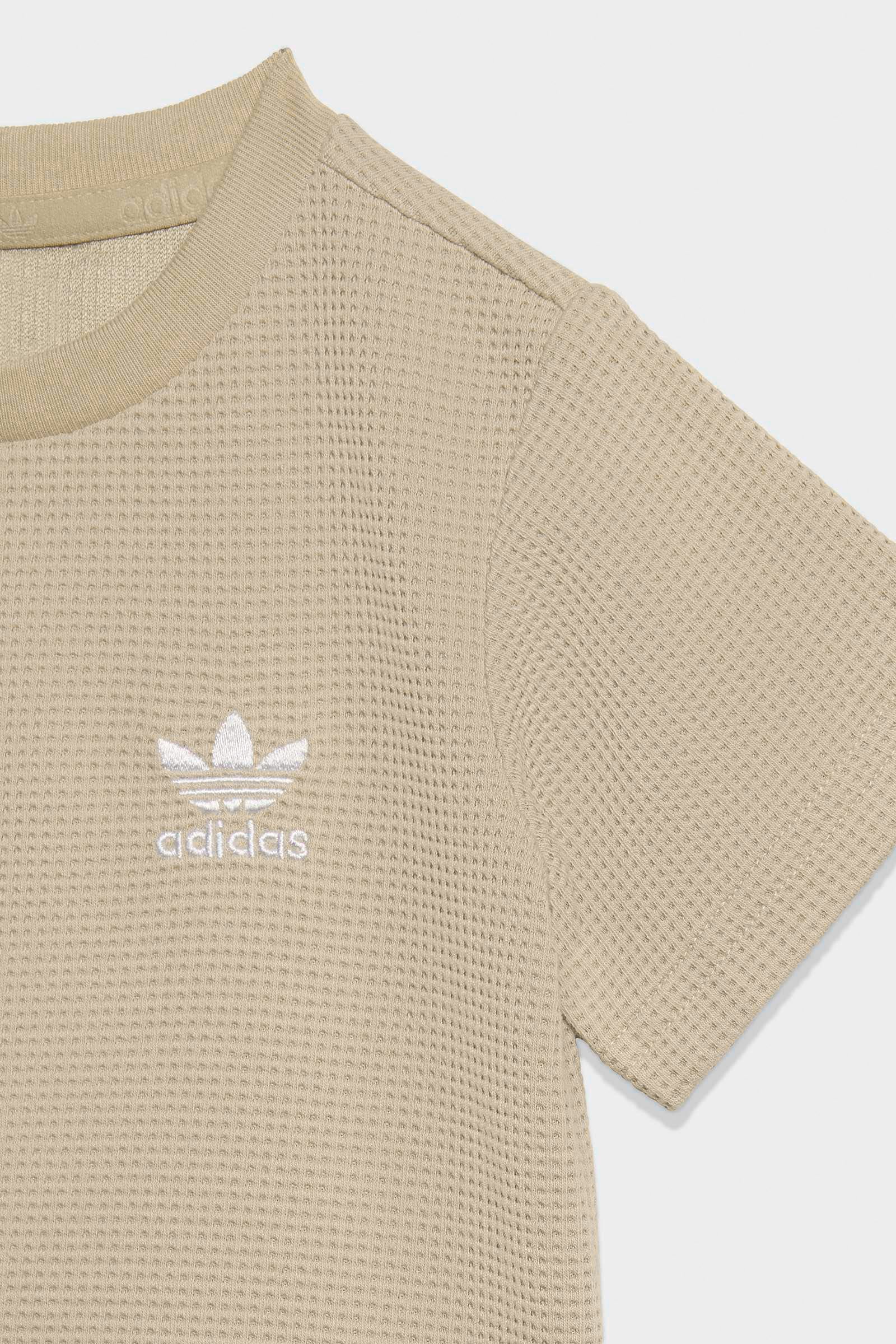 Baby-Set mit Waffelstruktur - Stone Khaki