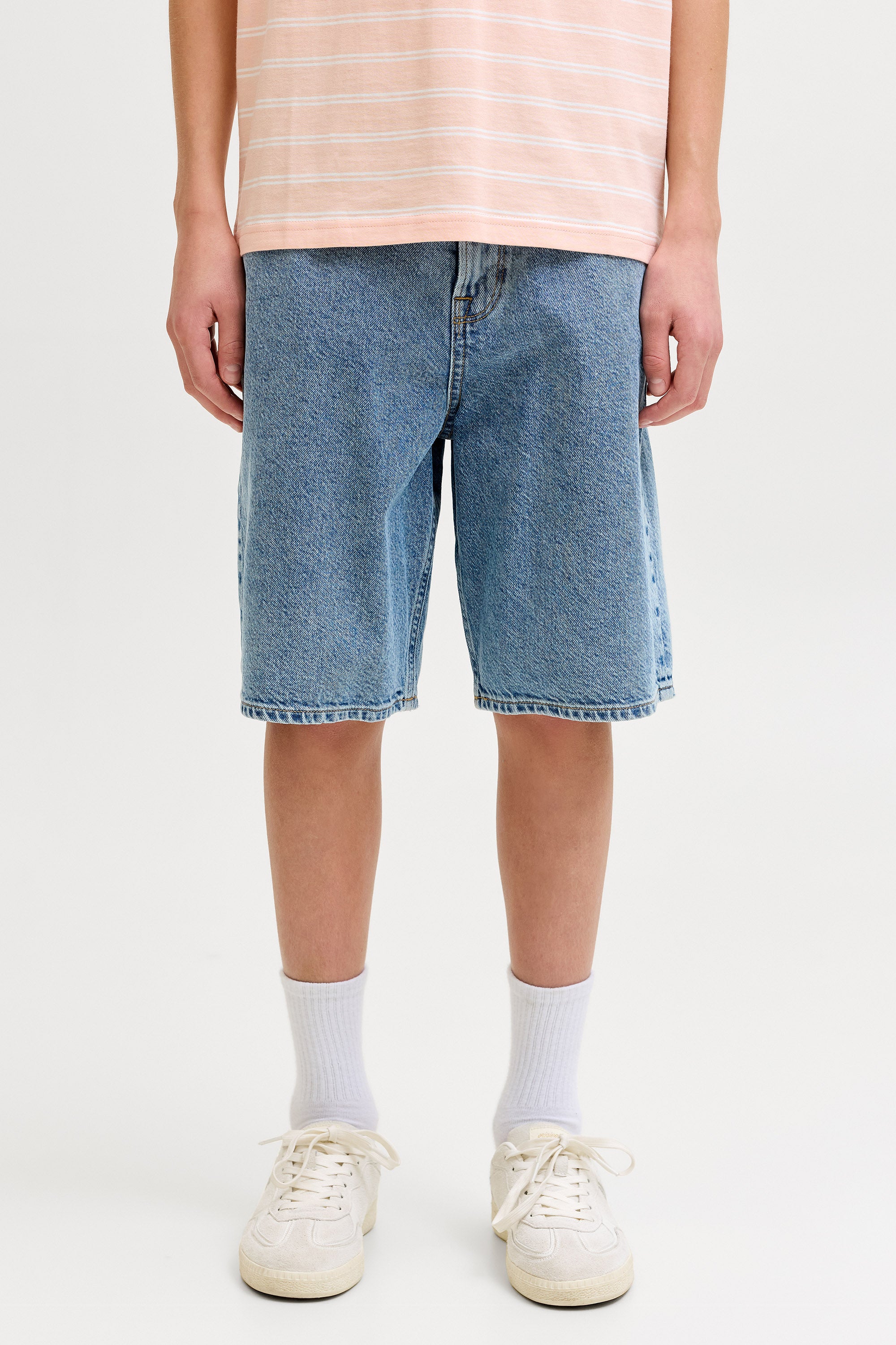 JJIALEX Baggy Fit Jeansshorts - Blue Denim
