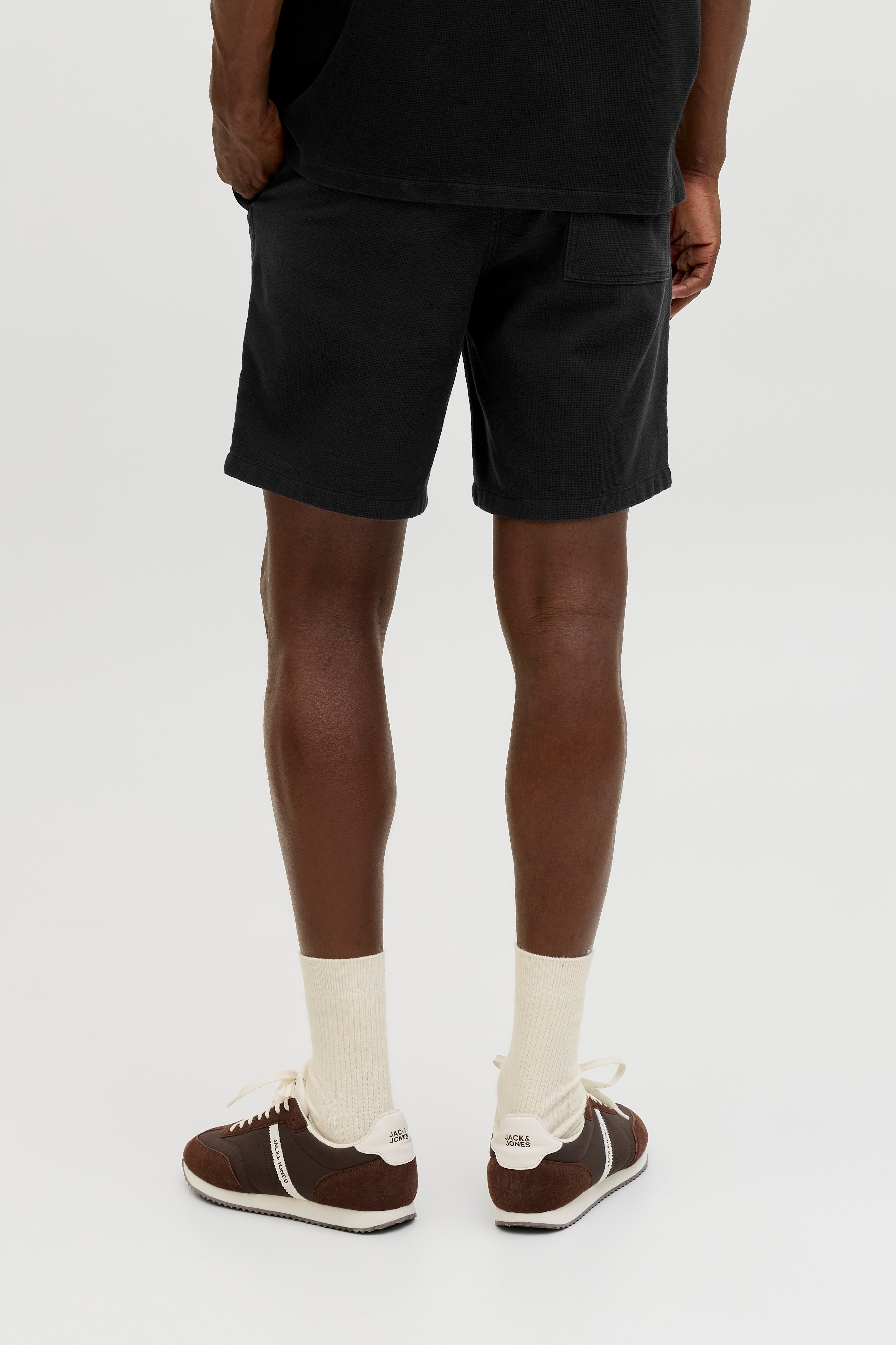 JPSTJAIDEN short gaufré - Black