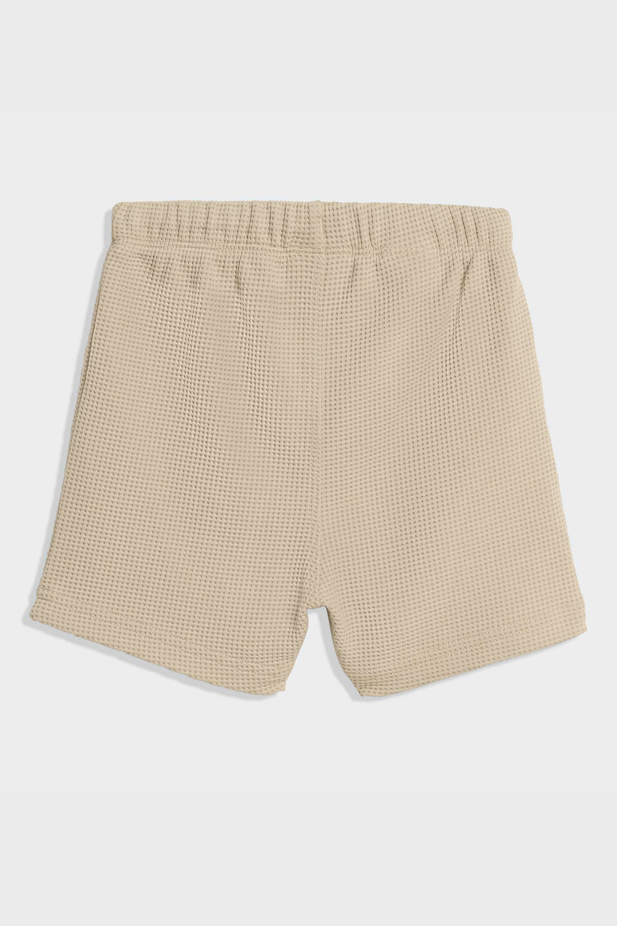 Baby-Set mit Waffelstruktur - Stone Khaki