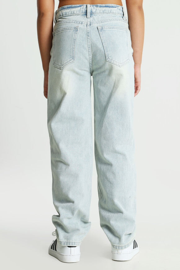 Jeans straight fit - Blu chiaro lavato