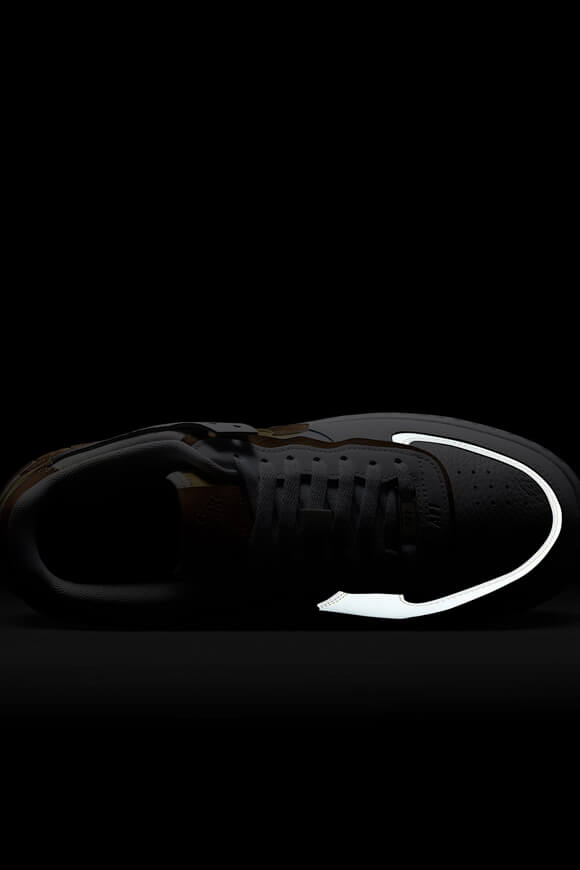 Air Force 1 Shadow Sneaker - White + Hemp