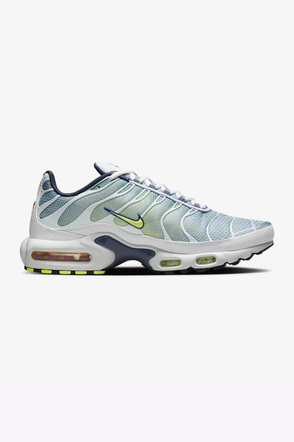 Air Max Plus Sneaker - Pebble Grey + Lime + Steel + White