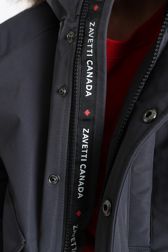 Abelli Wattierte Bomberjacke - Asphalt