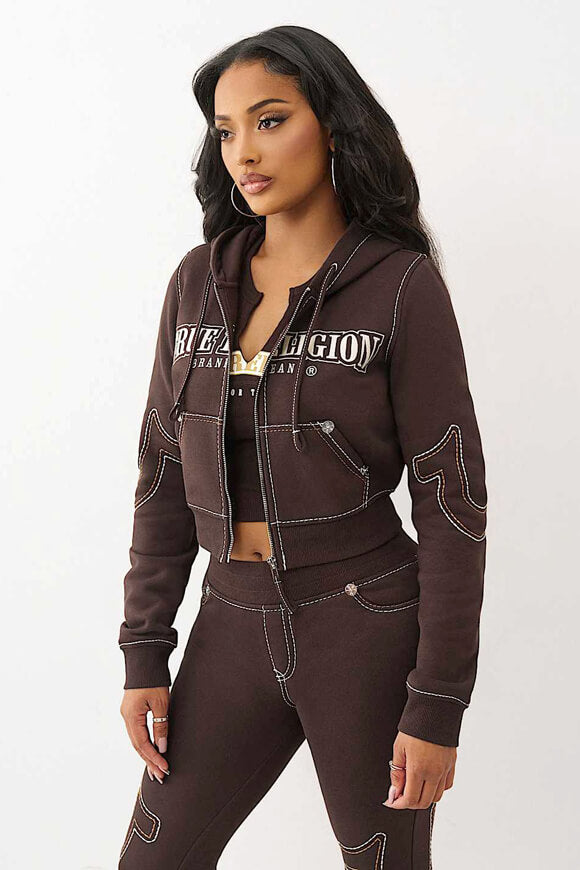 Giacca con cappuccio Anniversary - Ganache