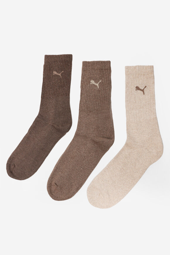 Lot de trois chaussettes - Beige + Brown