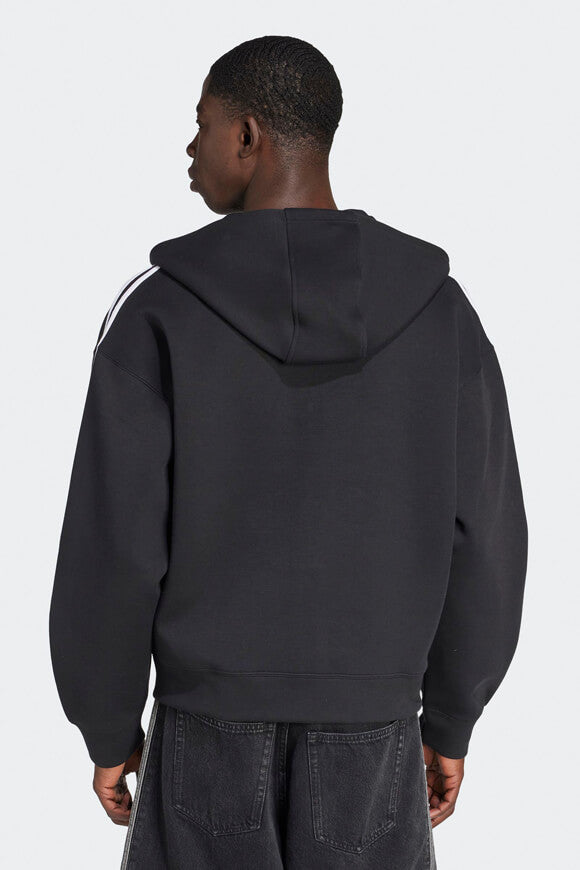 Sweat ample zippé à capuchon - Black