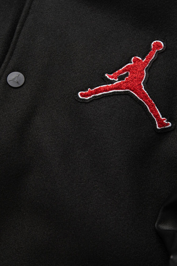 Varsity bomber jacket - Black + Red