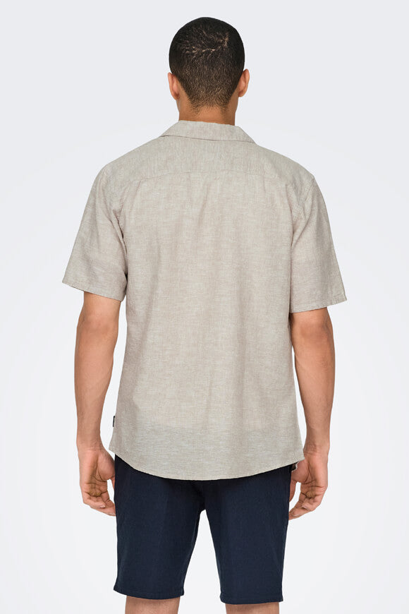 ONSCAIDEN chemise en lin - Chinchilla