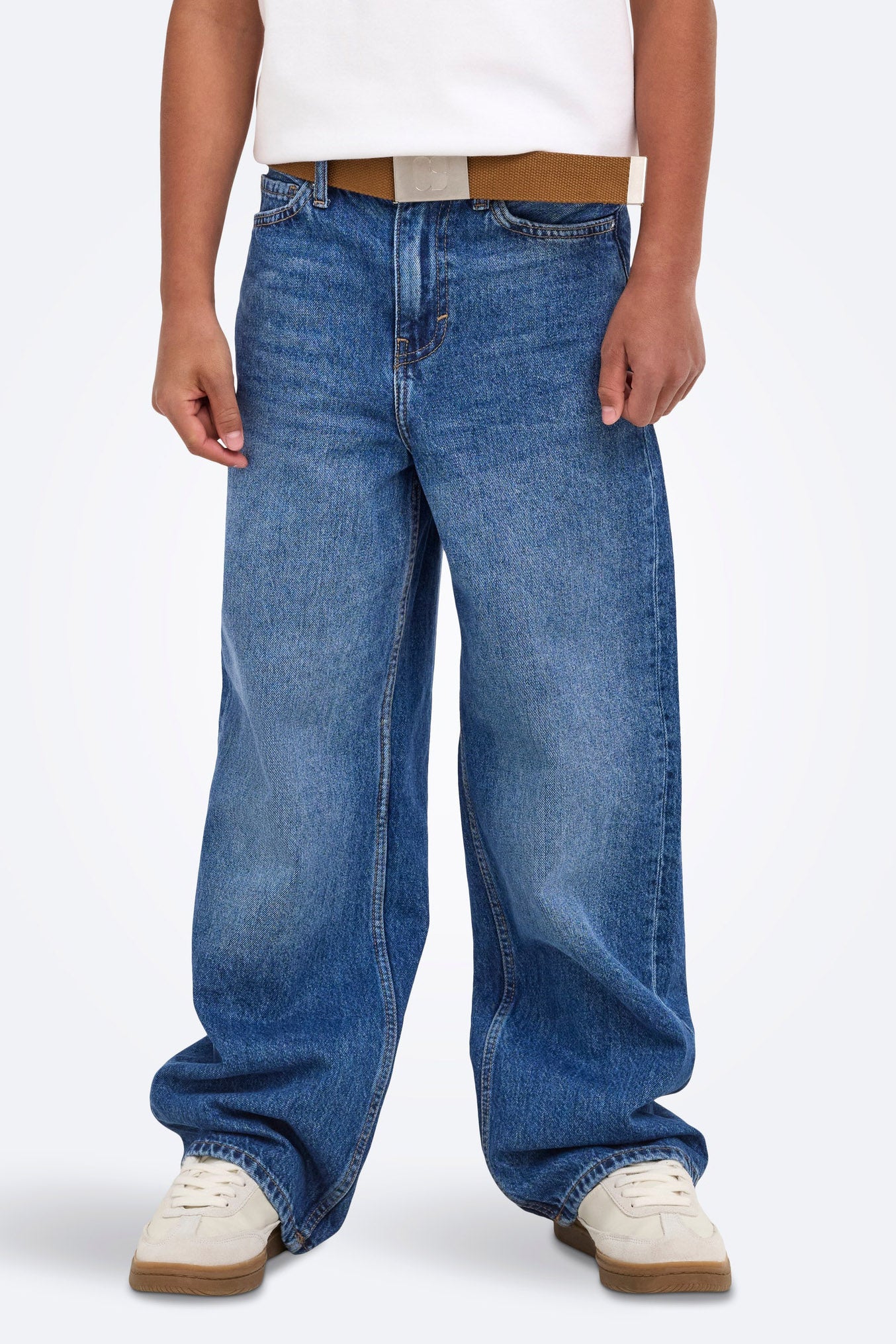OSJREMI wide leg jeans - Dark Blue Denim