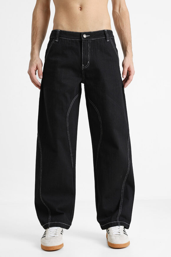 Baggy Jeans - Schwarz